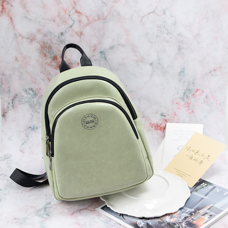 人工合成皮革小羊紋雙肩包 外貿